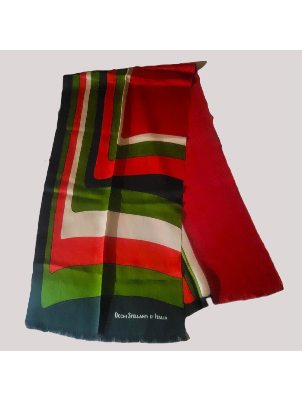 Vintage Occhi Stellanti D'Italia Silk Scarf - Made in Italy